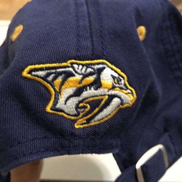 Nashville predators NHL adjustable baseball cap navy blue Embroidered NWT - Picture 5 of 8